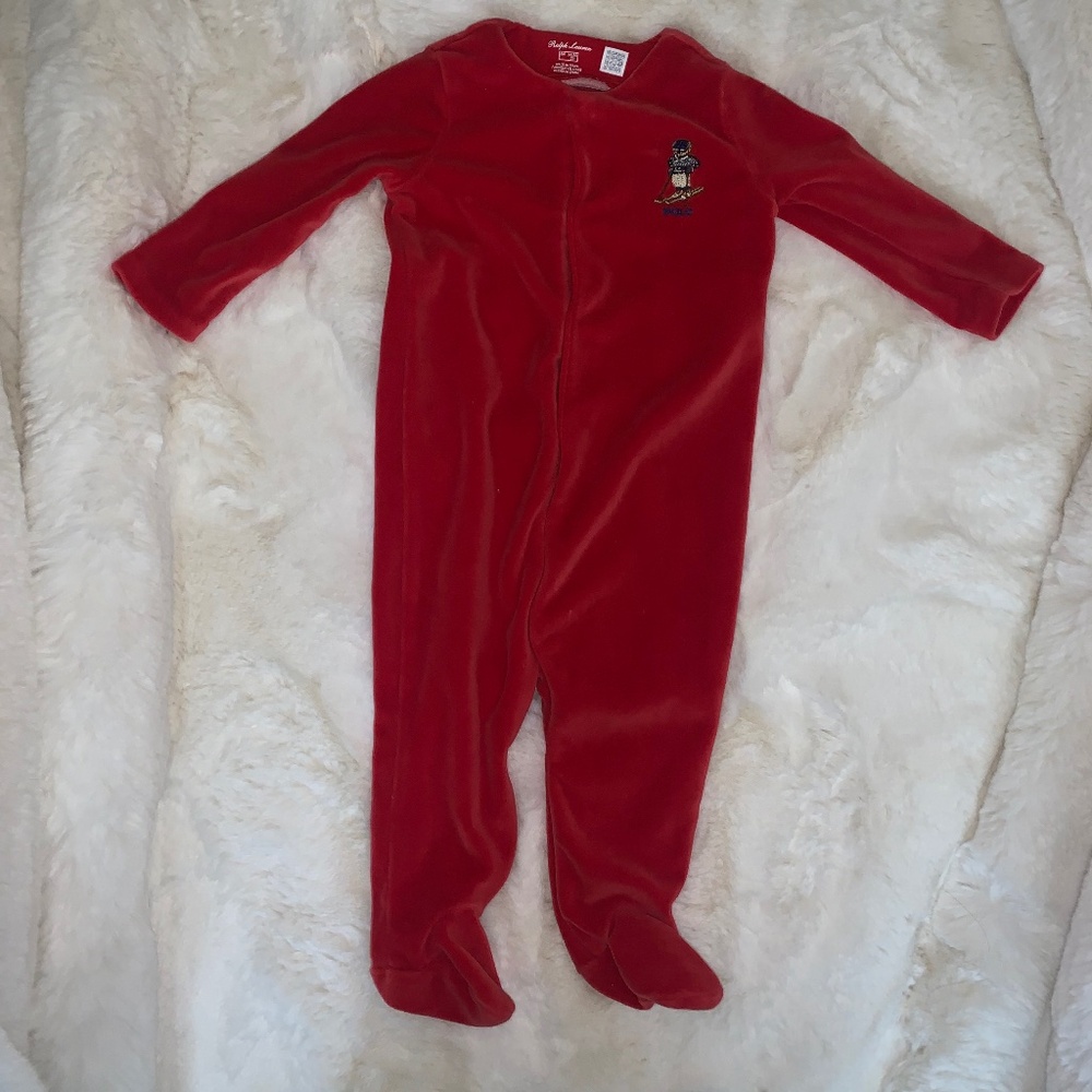 Ralph Lauren velvet onsie